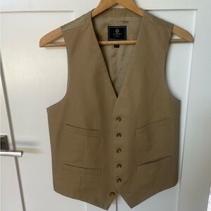 J. Crew Men’s New York Tan Vest. Size Small